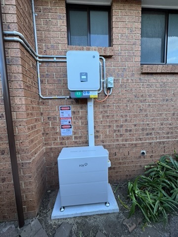 GRIDHUB FoxESS residential battery installation
