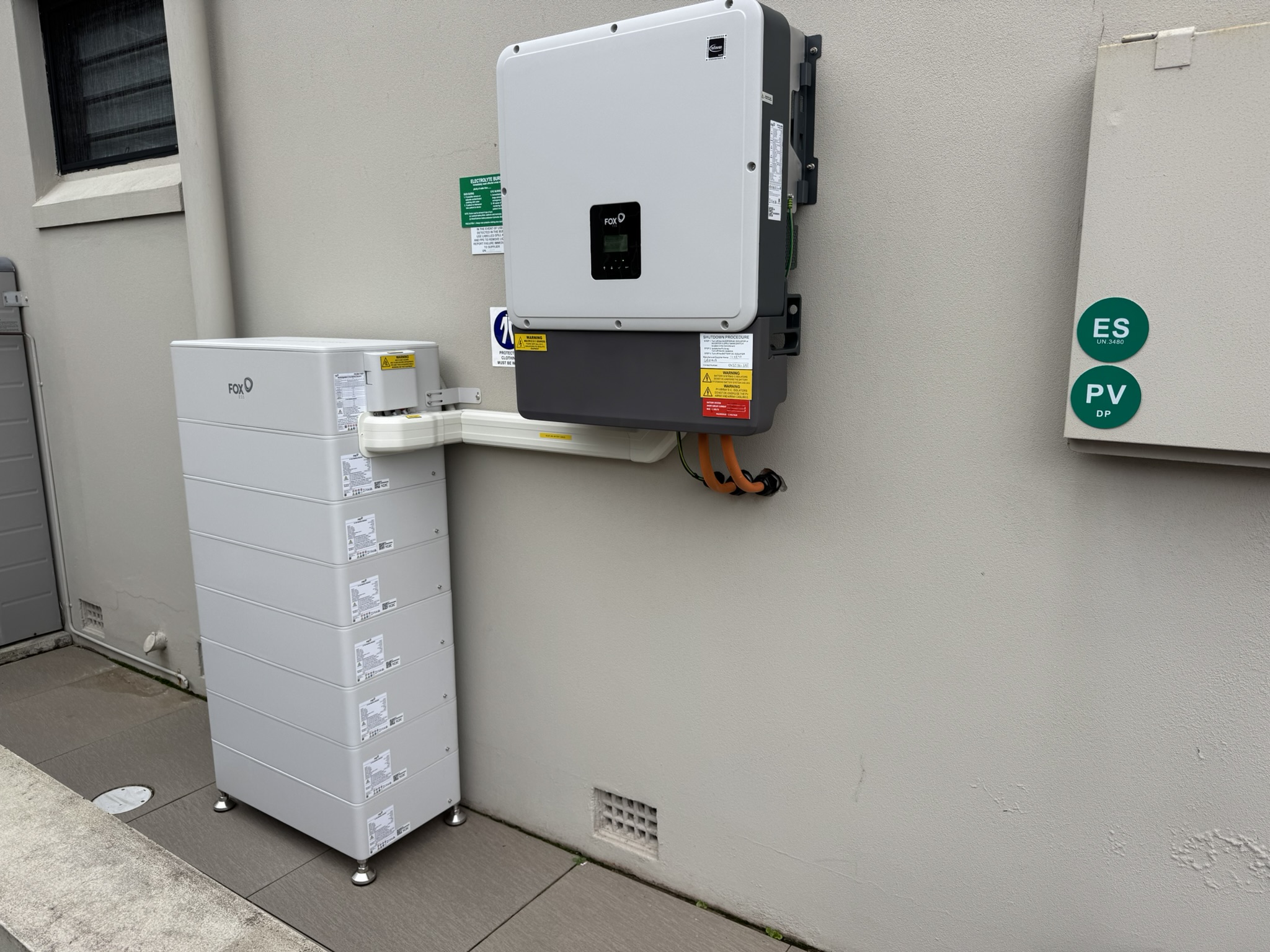 GRIDHUB FoxESS home battery installation